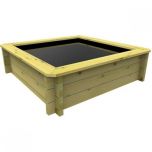 Image of 1m x 1m Wooden Fish Pond